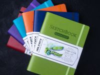 Скетчбук для акварели Малевичъ 14,5х19,5 18 л 200 г, 100% хлопок, красный