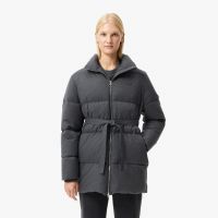 Женская парка Lacoste с воротом и поясом