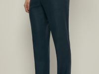 Брюки зауженного кроя с добавлением льна