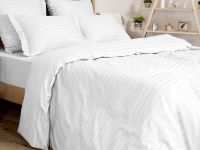 Постельное белье White, страйп-сатин 40961-1