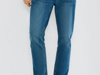 Зауженные джинсы, Синий