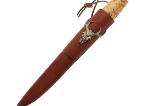 Нож финка Том, сталь D2, рукоять карельская береза