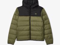 Мужская водоотталкивающая стеганая куртка-пуховик Lacoste