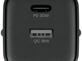 Сетевое зарядное устройство uBear uBear Bridge USB-C + USB-A, 30Вт черный