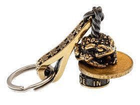 Брелок Денежная Лягушка, бронза