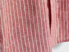 Рубашка изо льна с хлопком, Розовый