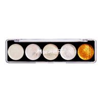 Набор акварели Mairtini "Metallic Pearlescent" 5 перламутровых цветов (Mother-of-pearl Color), палет