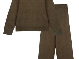 Комплект трикотажный для девочек: джемпер, брюки