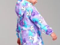 Куртка текстильная с полиуретановым покрытием для девочек (ветровка)