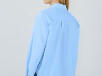 Рубашка из хлопка, Голубой
