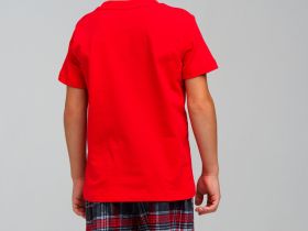 Комплект для мальчиков: фуфайка (футболка) трикотажная, шорты текстильные