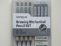 Набор 11 предметов Languo, (карандаши мех.0,3 мм, грифели, ластики)