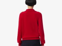 Женский шерстяной свитер Lacoste с высоким воротником