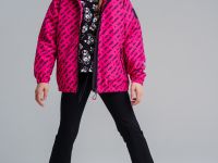 Куртка текстильная с полиуретановым покрытием для девочек (ветровка)