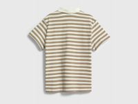 Поло в полоску с вышивкой для мальчиков, Бежевый