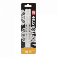Набор гелевых ручек Sakura "Gelly Roll" 2 шт, Белый, в блистере