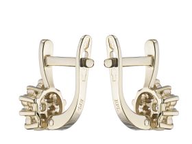 Серьги из желтого золота с бриллиантами э0301сг10177200