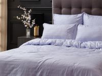 Постельное белье Сиреневый туман/Lilac mist, страйп-сатин