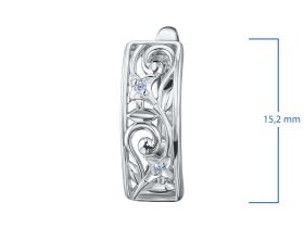 Серьги из серебра э0612сг09152600_white