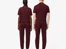 Спортивные хлопковые брюки Lacoste унисекс