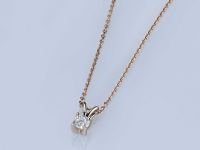 Подвеска из красного золота с бриллиантом э0201пд04220203