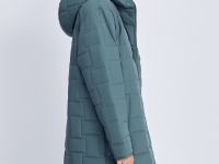 Утепленное стеганое полупальто