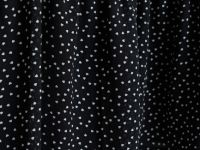 Платье мини из шифона в горошек, Черный