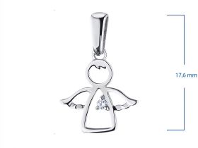 Подвеска из серебра с бриллиантом э0601пд03171700