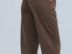 Брюки Baggy из искусственной замши, Коричневый