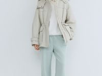 Куртка-парка с капюшоном, Бежевый