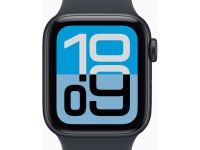 Умные часы Apple Watch SE (2025) 40 мм «Полночь», чёрным спортивным ремешком M/L