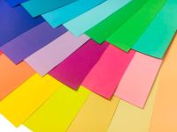 Бумага цветная Folia 50х70 см 300 г, черный