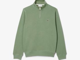 Мужская толстовка Lacoste на молнии с высоким воротом