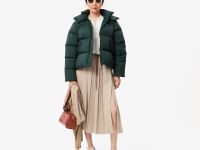 Женская длинная плиссированная фланелевая юбка Lacoste