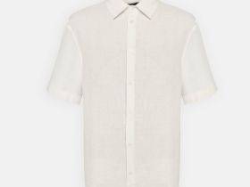 Рубашка изо льна с коротким рукавом