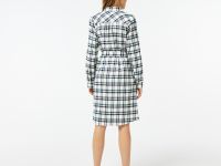 Женское платье Lacoste в клетку с поясом
