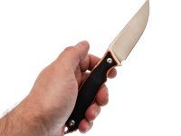 Нож Коршун Техно малый, сталь N690, рукоять G10 черно-оранжевый