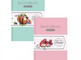 Скетчбук для графики и маркеров Малевичъ "Bristol Touch" А5 50 л 180 г, розовый