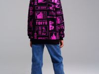 Брюки текстильные джинсовые утепленные флисом для девочек