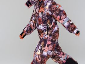 Комбинезон текстильный с полиуретановым покрытием для девочек