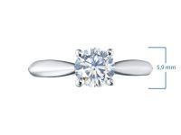 Классическое кольцо из белого золота э4712кц10173100_white