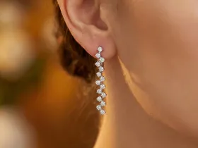 Серьги из белого золота э4712сг08187500