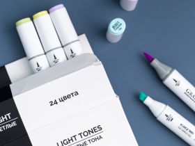 Набор спиртовых маркеров Малевичъ "GrafArt Brush" Светлые тона 24 цвета