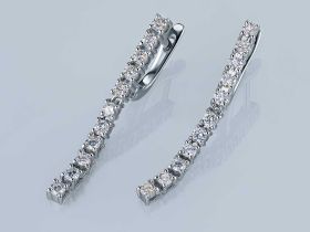 Серьги из белого золота э4712сг07190510