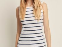 Майка приталенного силуэта в полоску