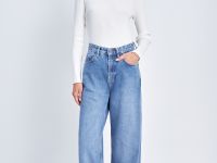 Джинсы wide leg fit женские