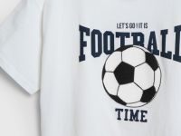 Футболка с объёмным принтом для мальчиков, Бежевый