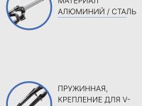 Suntour Вилка 26ʺ Suntour SF-CR8V-P 1-1/8ʺx214mm резьб/V-brake, цвет Черный