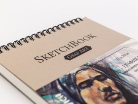 Скетчбук для графики Малевичъ "GrafArt" 15х20 см 40 л 150 г, бежевый