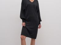 Вязаное платье с добавлением шерсти